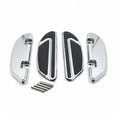 Chrome Airflow Footboard Kit for Harley Softail (2000–2017), Touring (1986–2017)