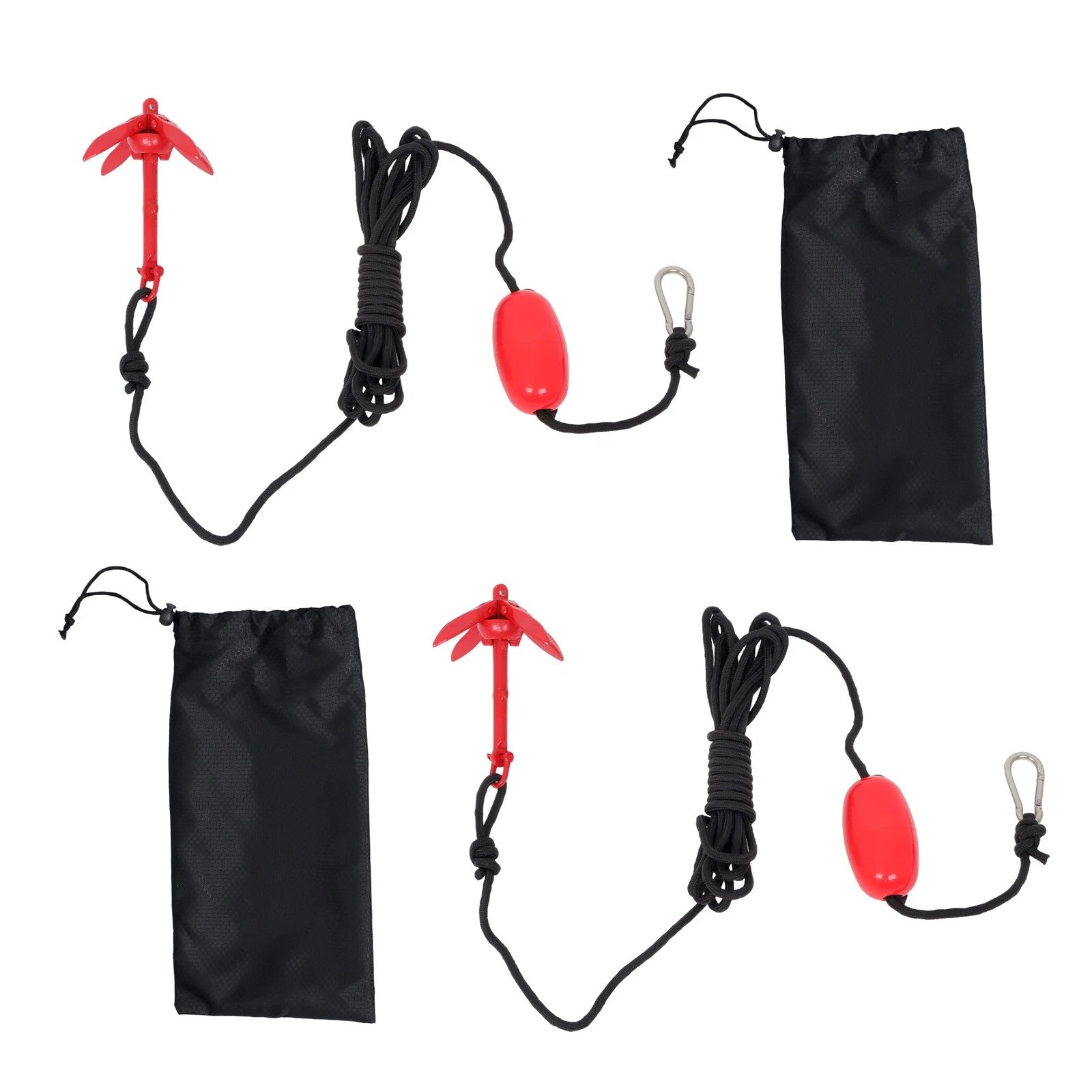 2 Pack Folding Anchor Set for Kayak (0.7KG)