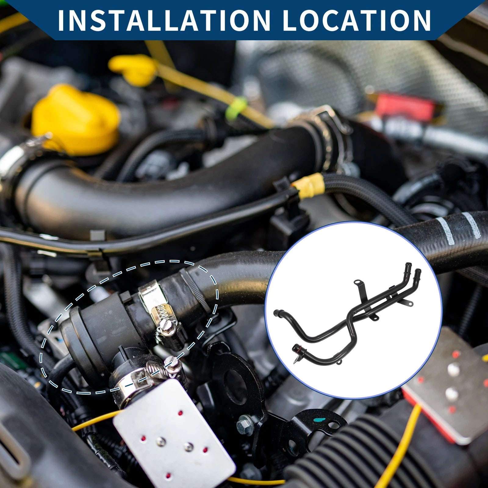 HVAC Heater Hose Assembly for Chevrolet Malibu (2006–2010) No. 12600226