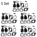 Set of 5 Carburetor Rebuild Kits for Mercury Mariner 6-25HP (1980–1995) 1395-97611 18-7212