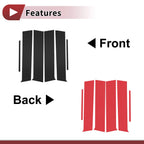 Set of 6 Car Door Pillar Window Trim for Toyota Aqua (2011–2019) Black
