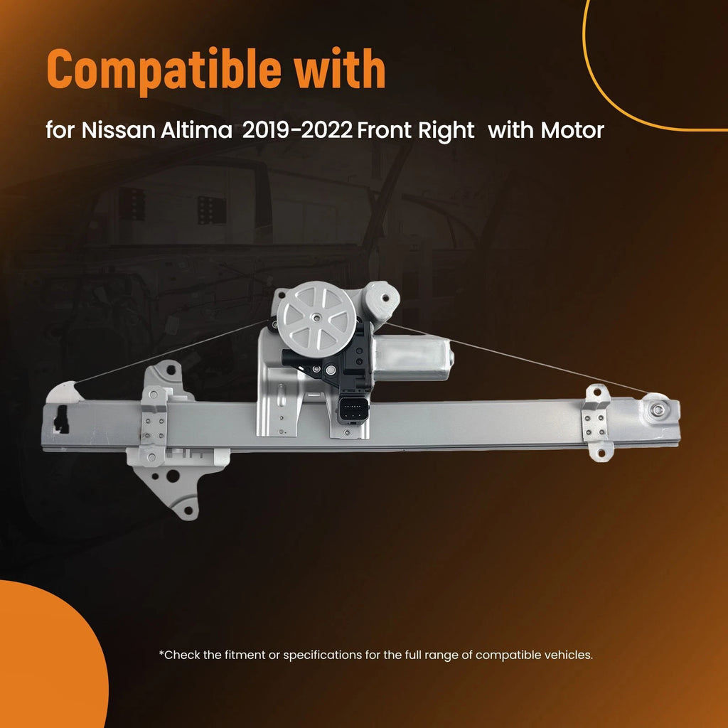 Front Right Window Regulator Assembly for Nissan Altima (2019–2022) 807206CA0A