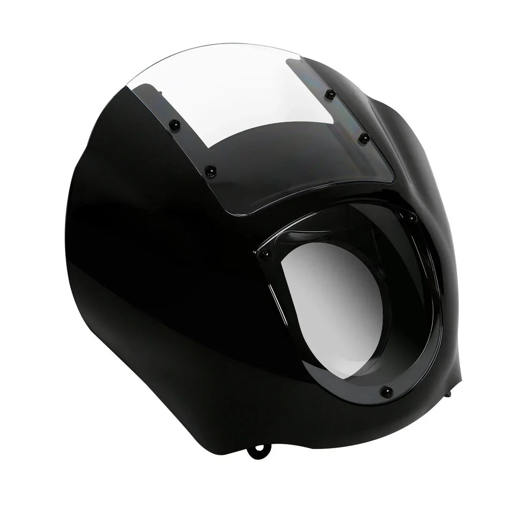 Black & Clear Quarter Fairing Windshield Kit for Harley Sportster Dyna