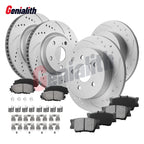Set of 4 Brake Rotors & Ceramic Pads for Toyota RAV4 (2006–2018)