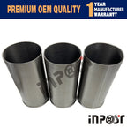 3pcs Cylinder Liner Sleeve for Yanmar 3TNV88-M, 3TNV88 (Semi-finished)