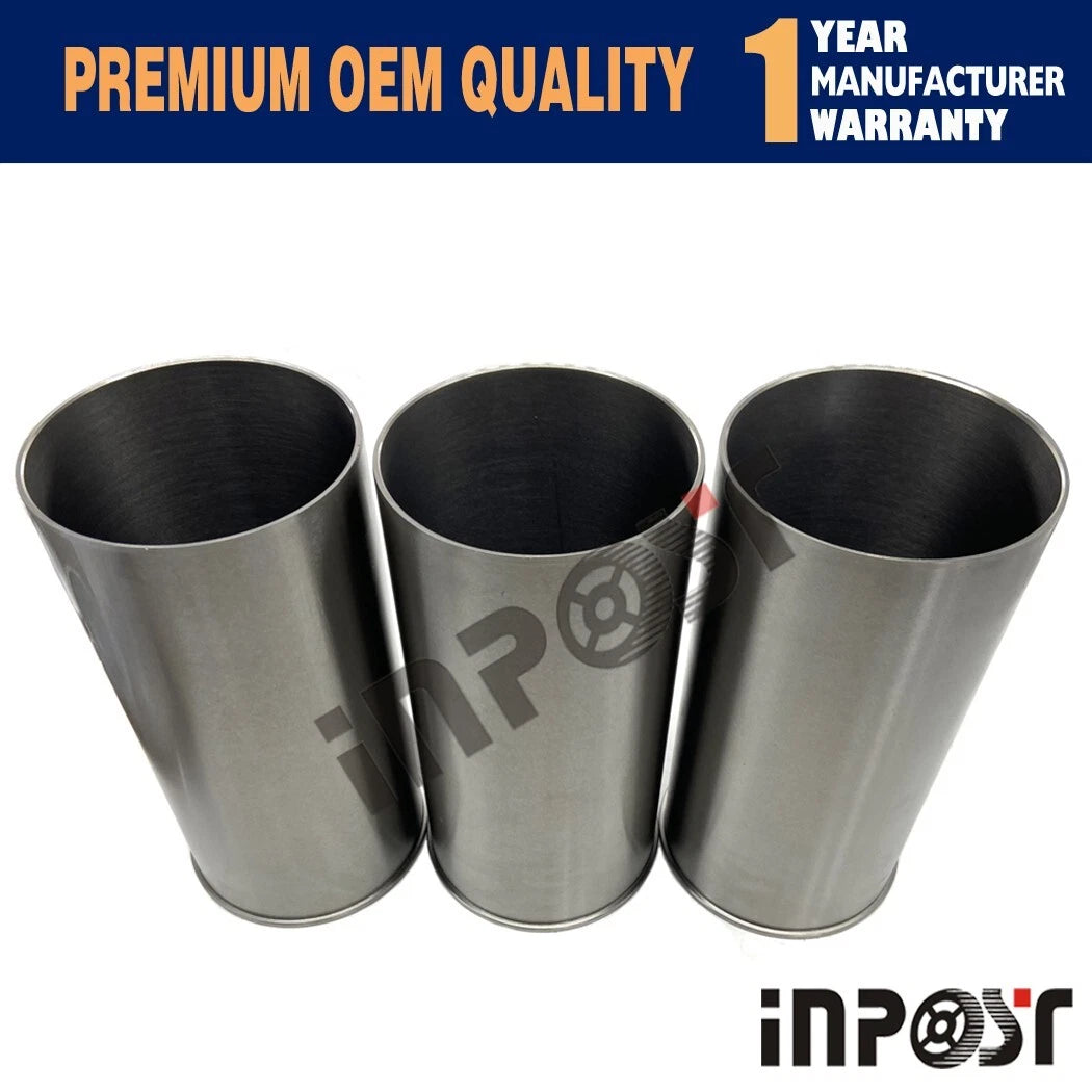 3pcs Cylinder Liner Sleeve for Yanmar 3TNV88-M, 3TNV88 (Semi-finished)