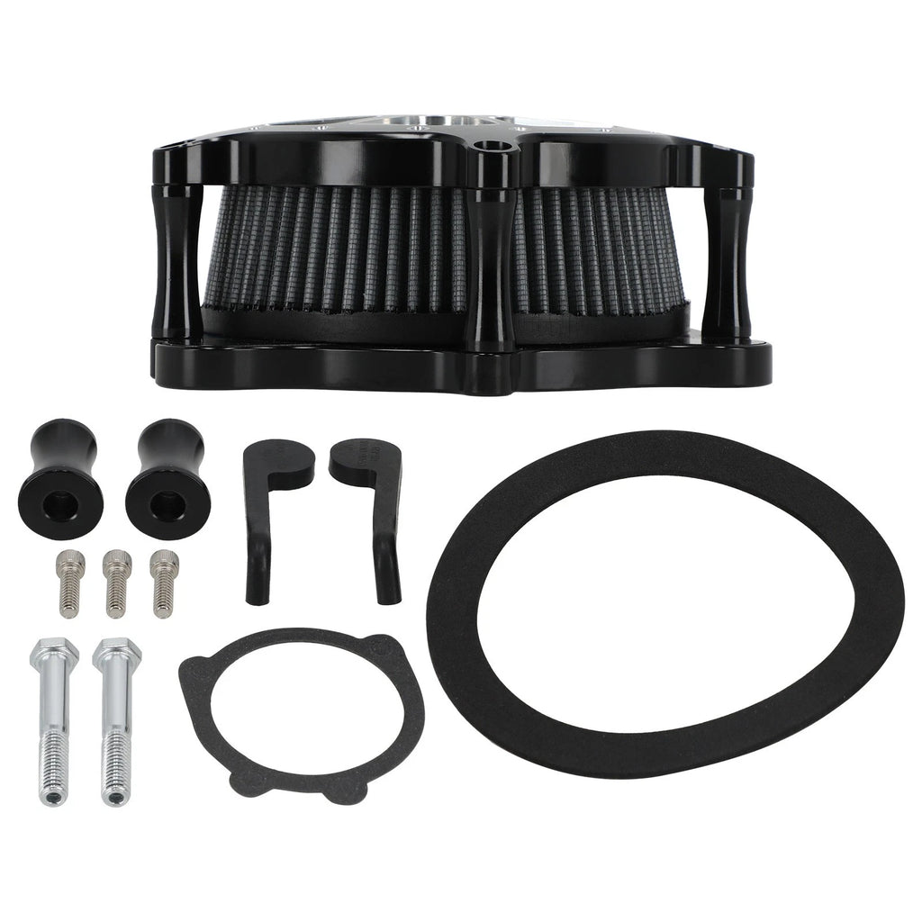 Cylinder Air Cleaner System for Harley Softail Touring (2000–2015) Black