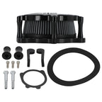 Cylinder Air Cleaner System for Harley Softail Touring (2000–2015) Black