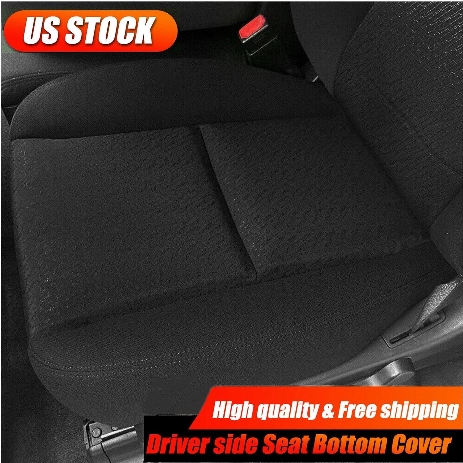 Driver Bottom Cloth Seat Cover for Chevy Silverado 1500 2500HD (2007–2014)
