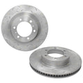 2 x Front Slotted + Dimpled Disc Rotors for Prado GRJ150/KDJ150 (2009–2019)
