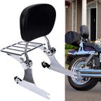 Chrome Backrest Sissy Bar for Harley Dyna Street Super Glide Low Rider (2006–2018)