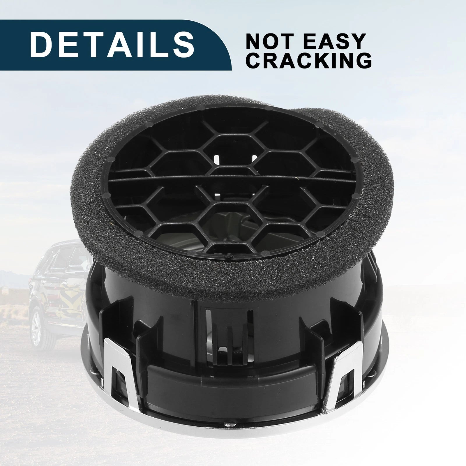Air Vent Panel for Ford F150 (2009–2014) - Silver Tone, A/C Outlet Light