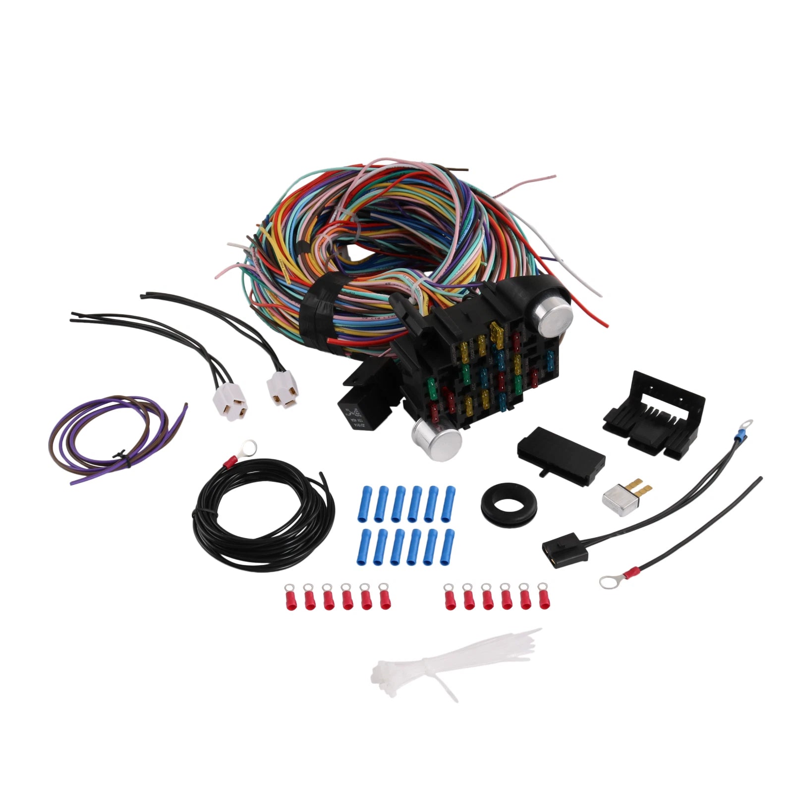 Universal 21 Circuit Wiring Harness for Chevy Mopar Ford Hotrods