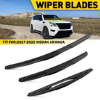 Set of 2 Windshield Wiper Blades for Nissan Armada (2017–2022) 14" 19"