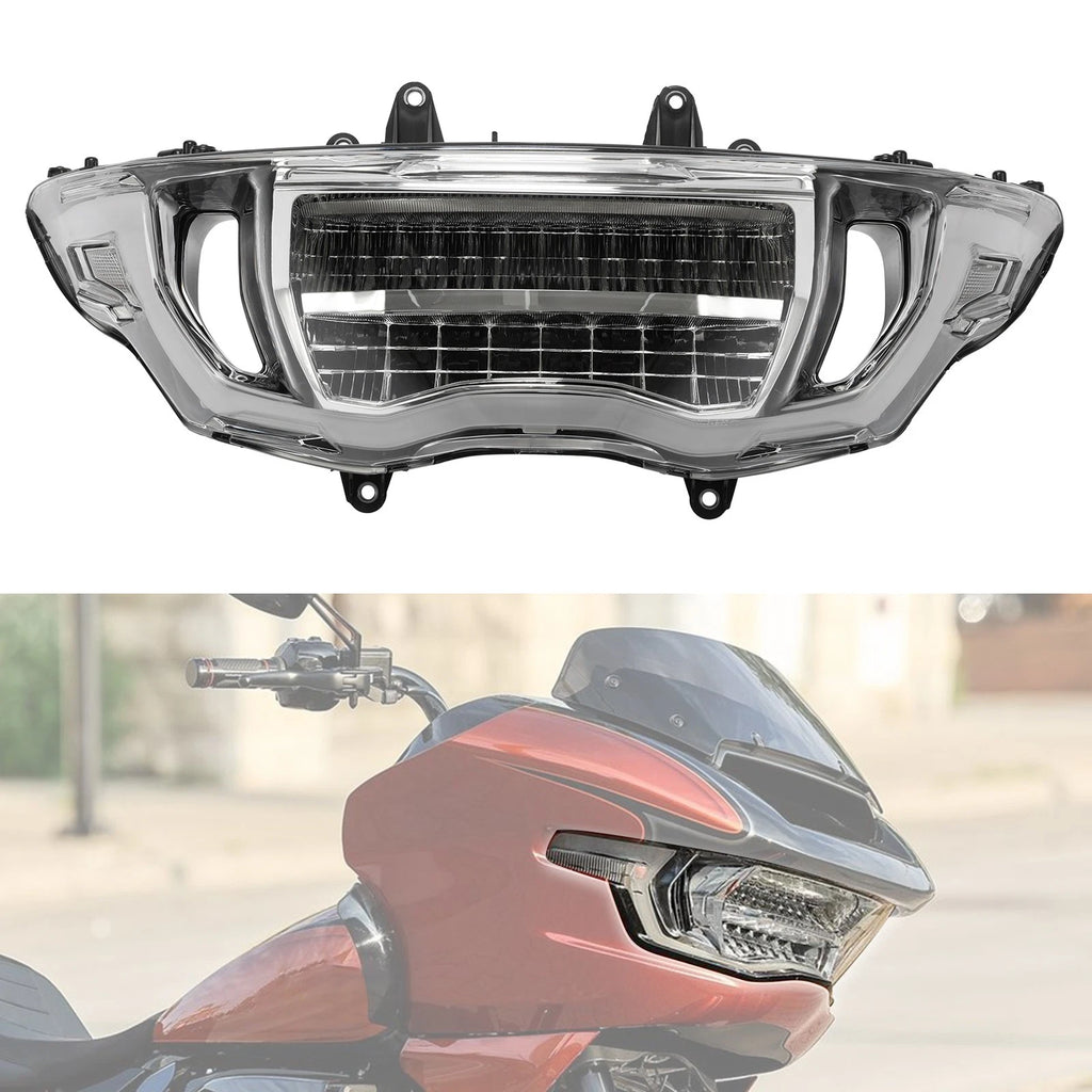 LED Headlight Assembly Black Lens for Harley CVO Road Glide ST (2023–2025)