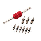 Air Conditioning Valve Cores Kit for A/C System (Copper, Remover Tool)