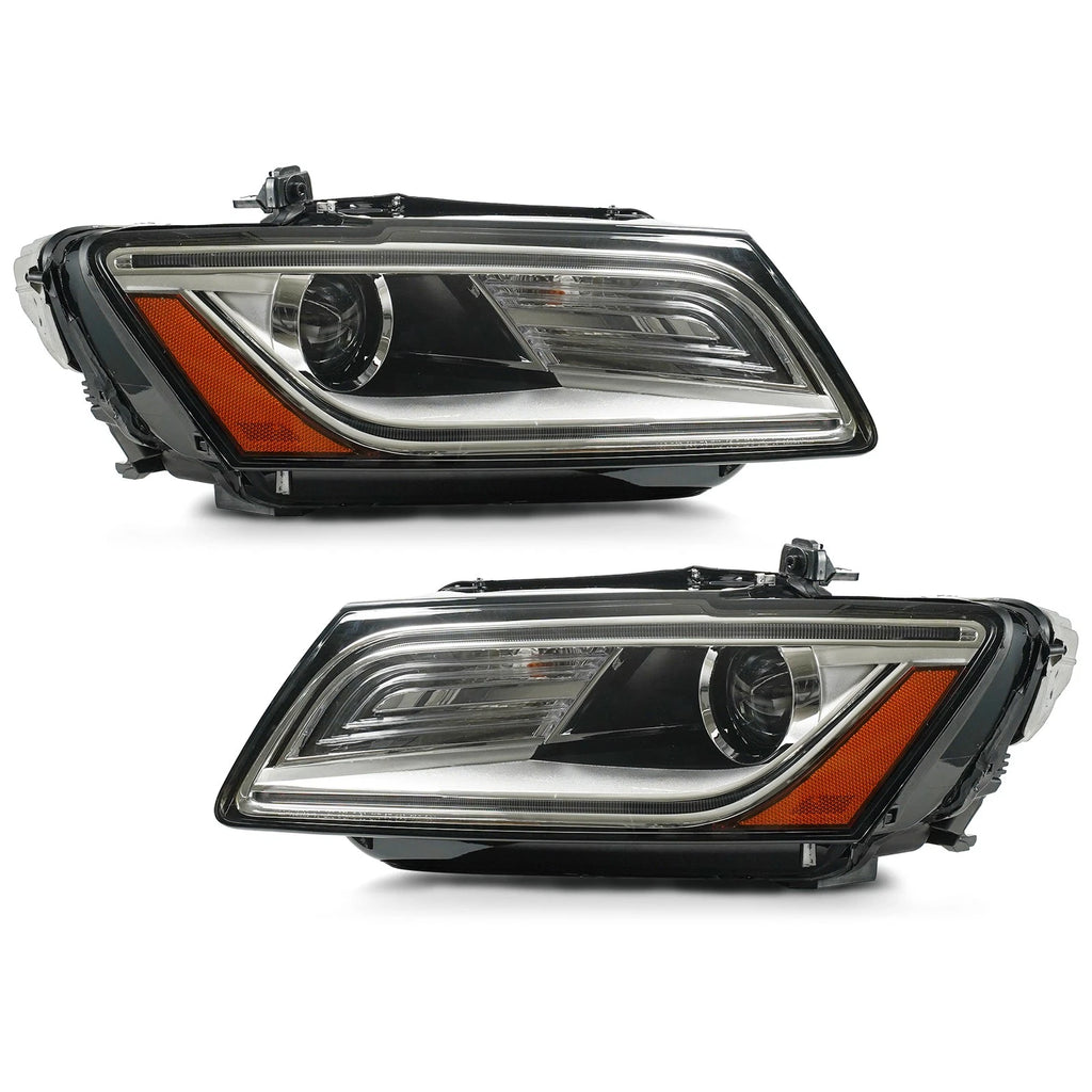 HID/Xenon Headlight Pair with LED DRL for Audi Q5 SQ5 (2013–2017)