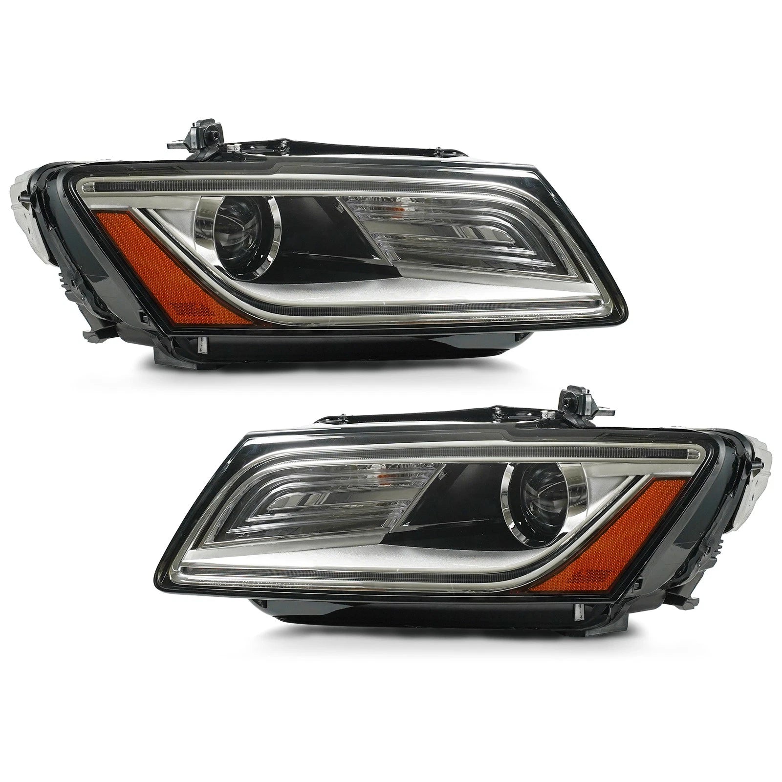 HID/Xenon Headlight Pair with LED DRL for Audi Q5 SQ5 (2013–2017)