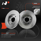 Rear Disc Brake Rotors and Ceramic Pads for Chevrolet Impala (2011–2013)