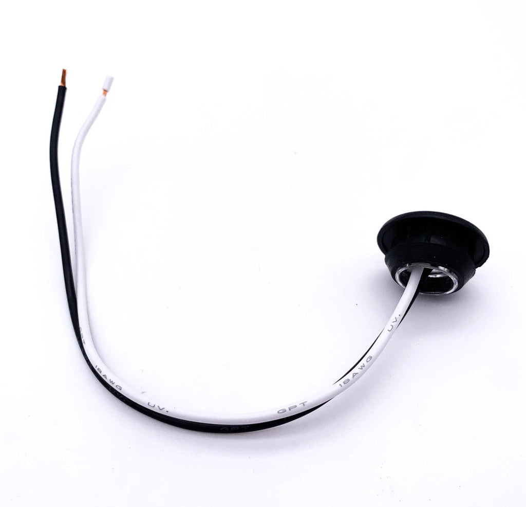 Mini Amber LED Marker Clearance Light with Grommet for Truck RV (Universal)
