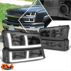 LED DRL Headlights Bumper Lamps for Chevy Silverado/Avalanche (2003–2007)