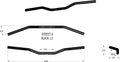 KHROME WERKS Street-X Low Bend Handlebars for Harley Davidson (2000–2023)