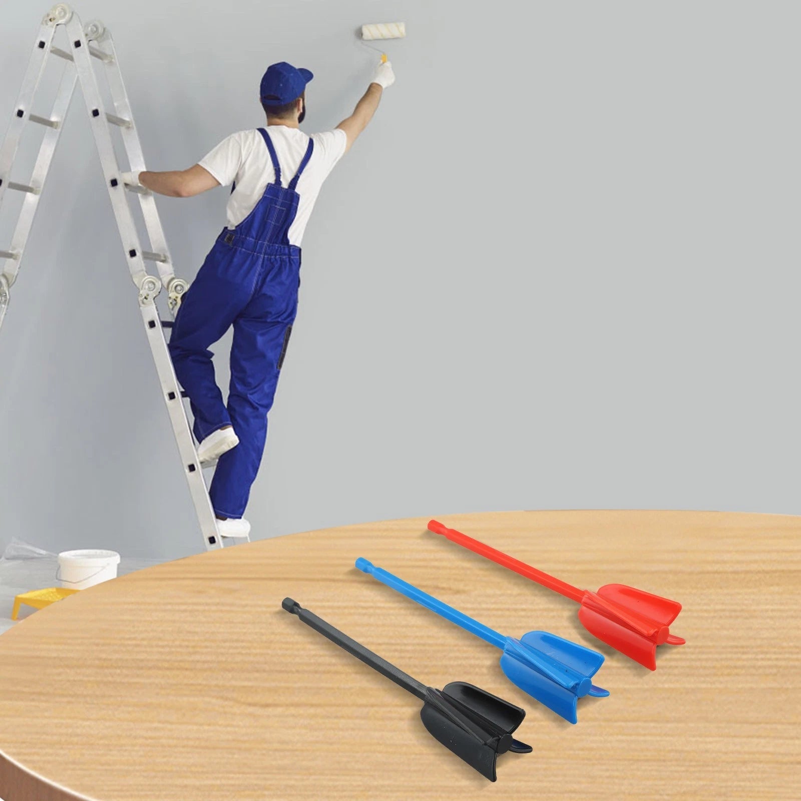 3X Epoxy Mixer Drill Attachment Paddle Stirrer for Efficient Paint Mixing