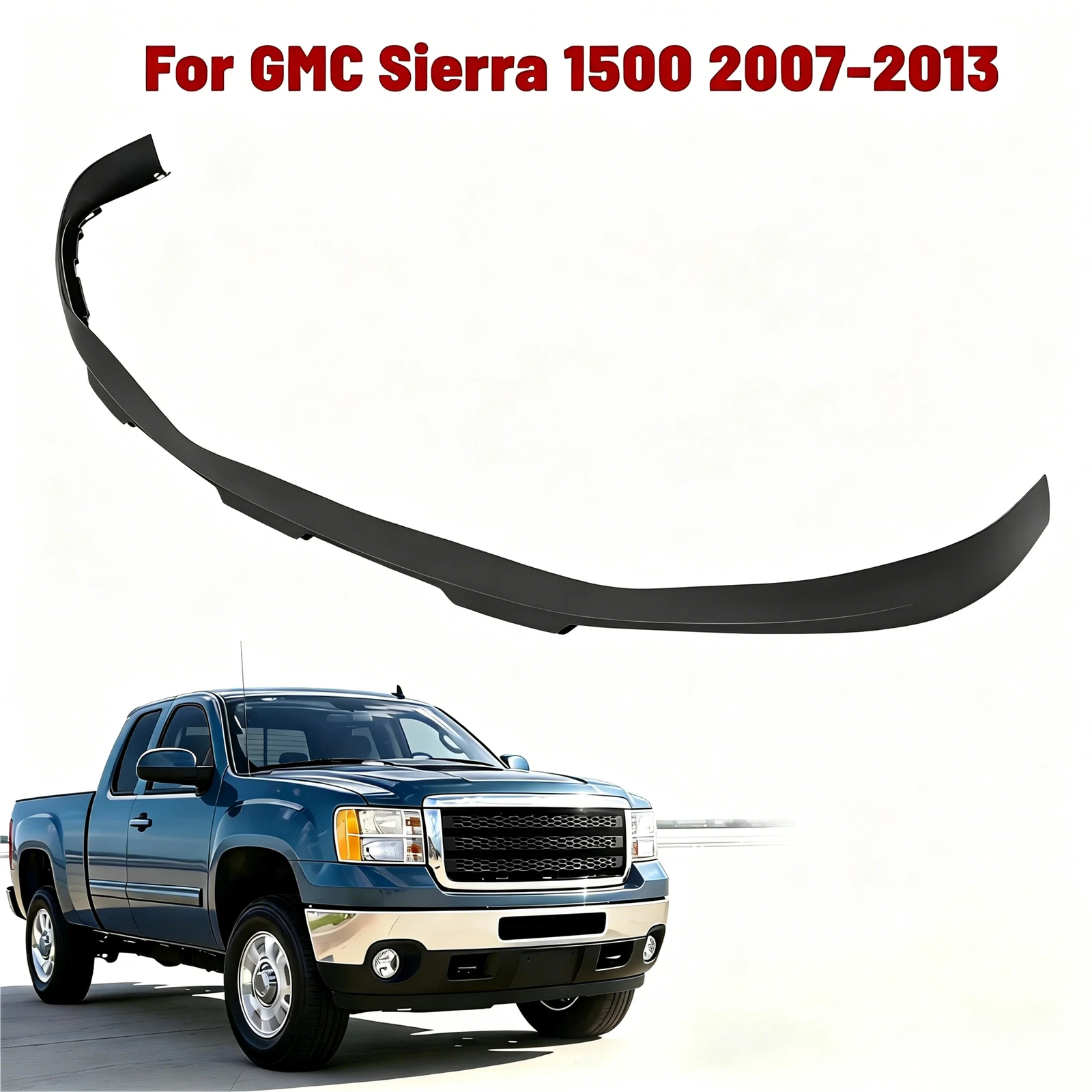 Front Lower Bumper Air Deflector Valance for GMC Sierra 1500 (2007–2013)