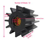 Sea Water Pump Impeller Repair Kit for Jabsco (17936-0001, 09-814B)