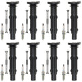 NGK 8 Laser Platinum Spark Plugs & Denso Coil Boots for Mercedes CLS550 (2007–2011)