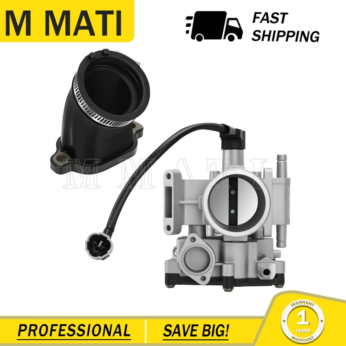 Throttle Body Intake Manifold Boot 1253527 for Polaris Ranger Crew 700 (2008–2009)