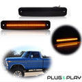Smoked LED Amber Front Side Marker Lights for Ford F100 F150 F250 F350 (1973–1979)