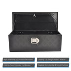 30" x 13" x 10" Black Aluminum Tool Box for Pickup Truck (Fits )