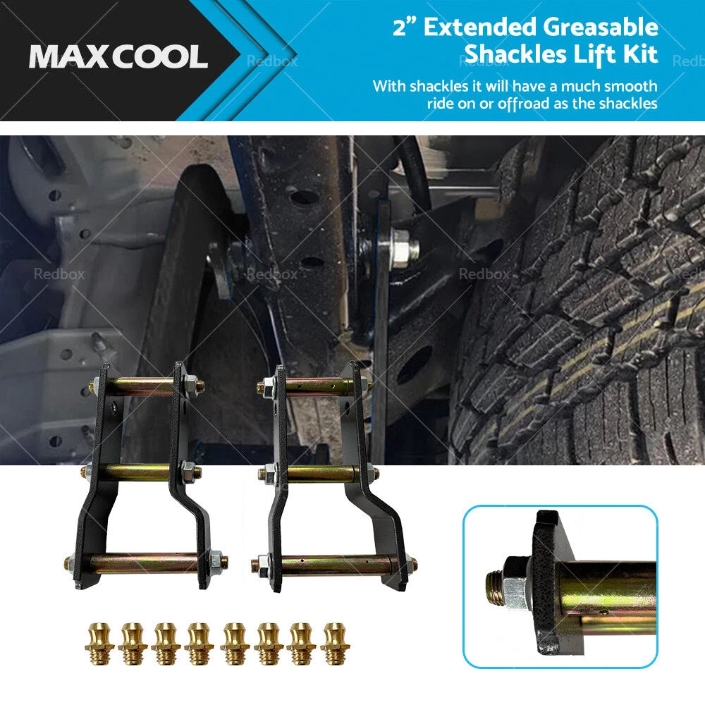 2" Rear Extended Lift Greasable Shackle for Mazda BT50 (2011–2023)