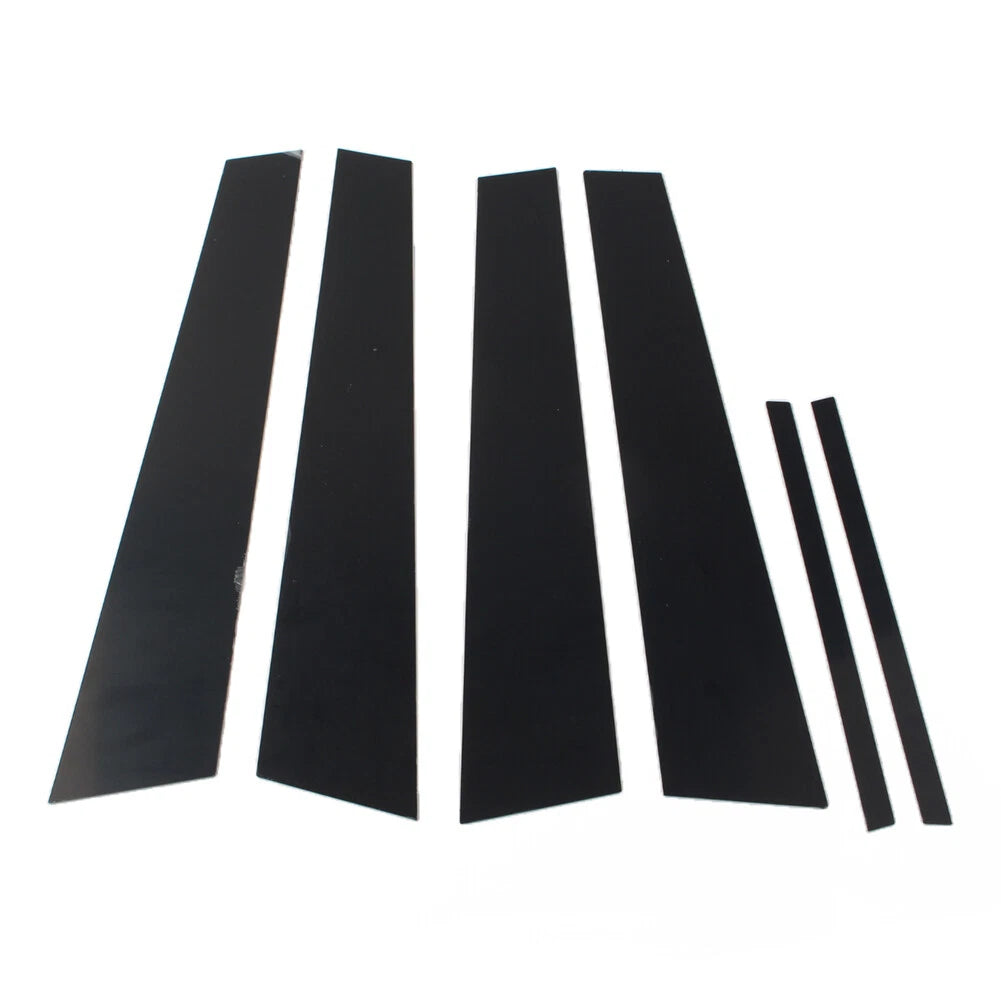 6X Bright Black Pillar Posts Door Window Trim for Dodge Charger (2011–2021)