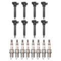 Set of 8 Ignition Coils & NGK Ruthenium HX Spark Plugs for Audi R8 RS5 RS6