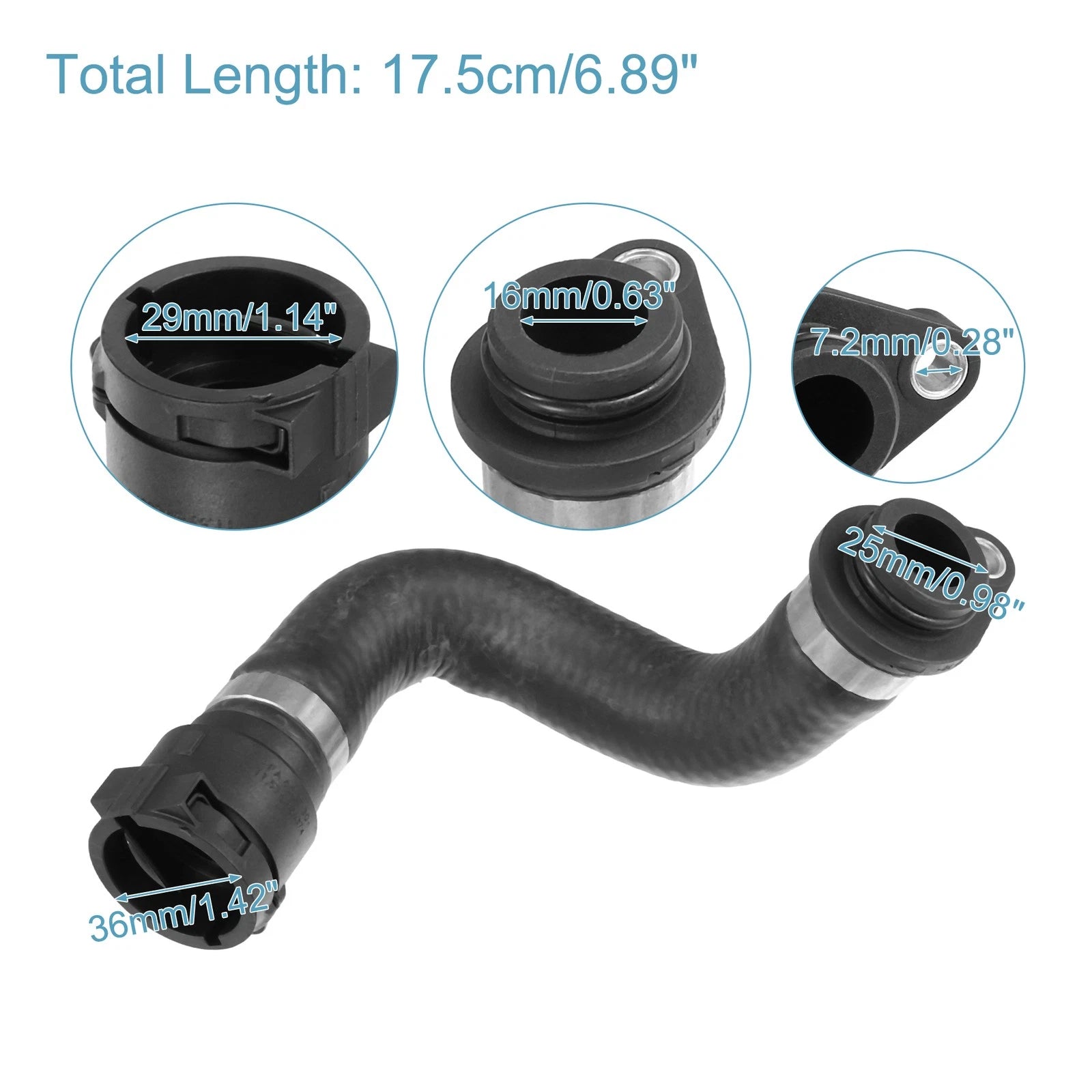 Radiator Coolant Heater Hose for BMW 1 (E81) 116i (2007–2011) No. 11537572158