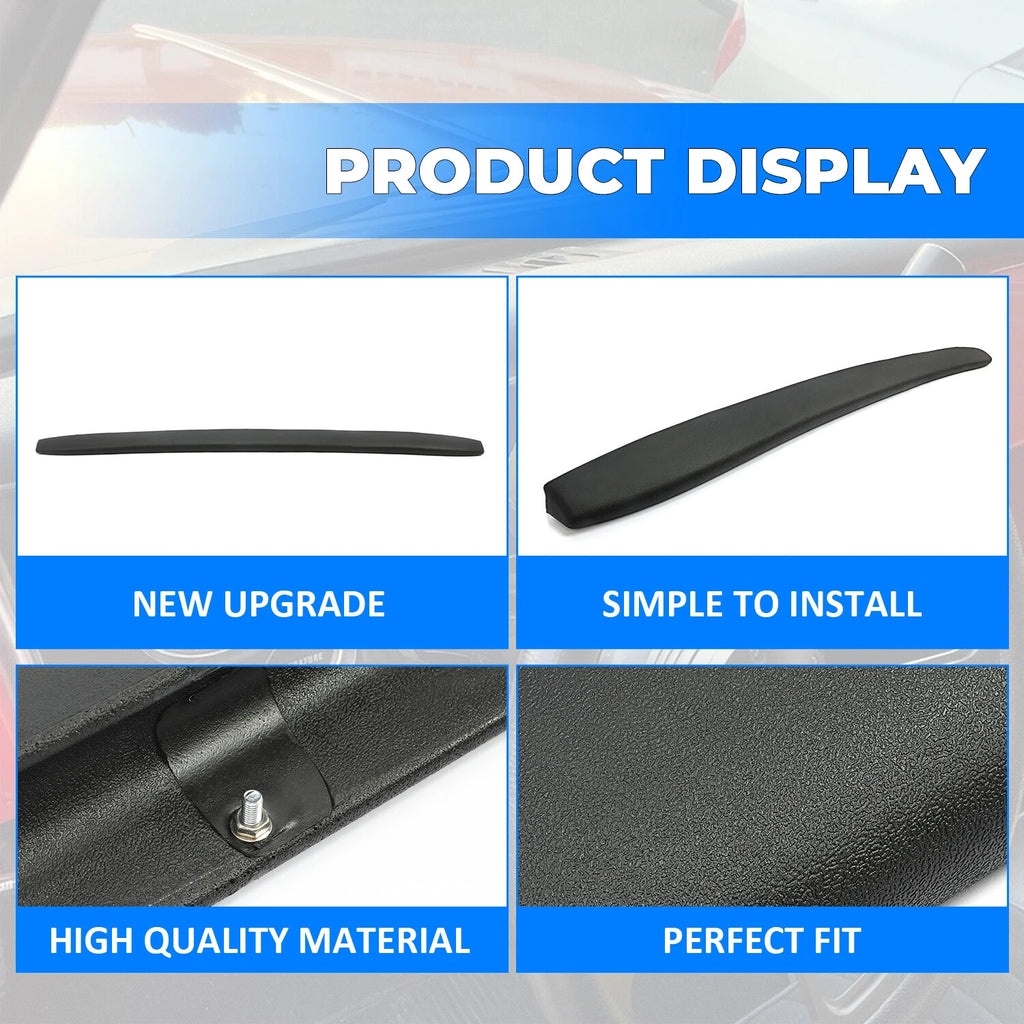 Dash Pad Cover for Chevy GMC C10 (1967–1972) - Black Plastic
