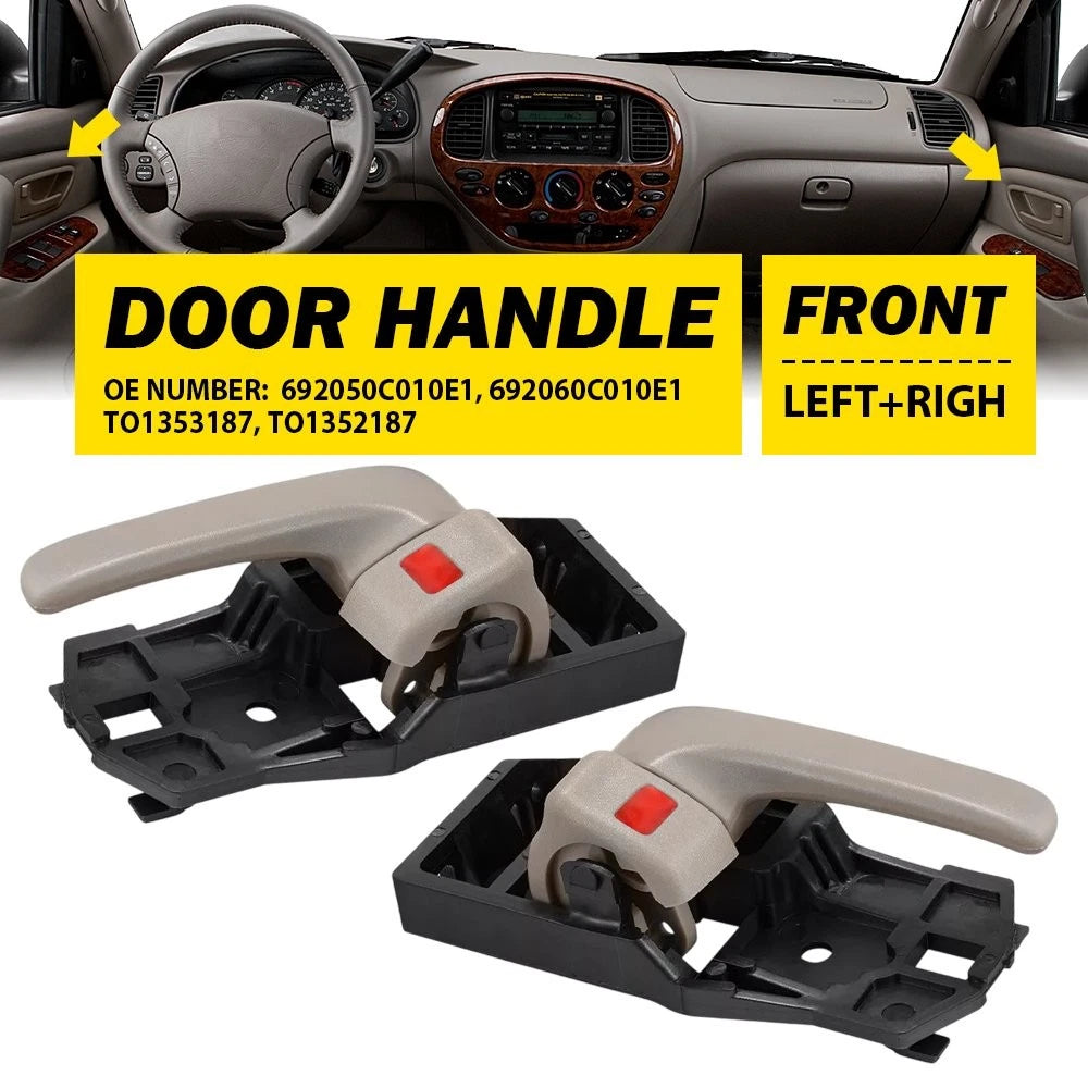 2X Interior Door Handle for Toyota Tundra (2000–2006) Beige