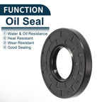 Set of 5 Oil Seal Rotary Shaft Seals NBR Rubber 34x72x10mm
