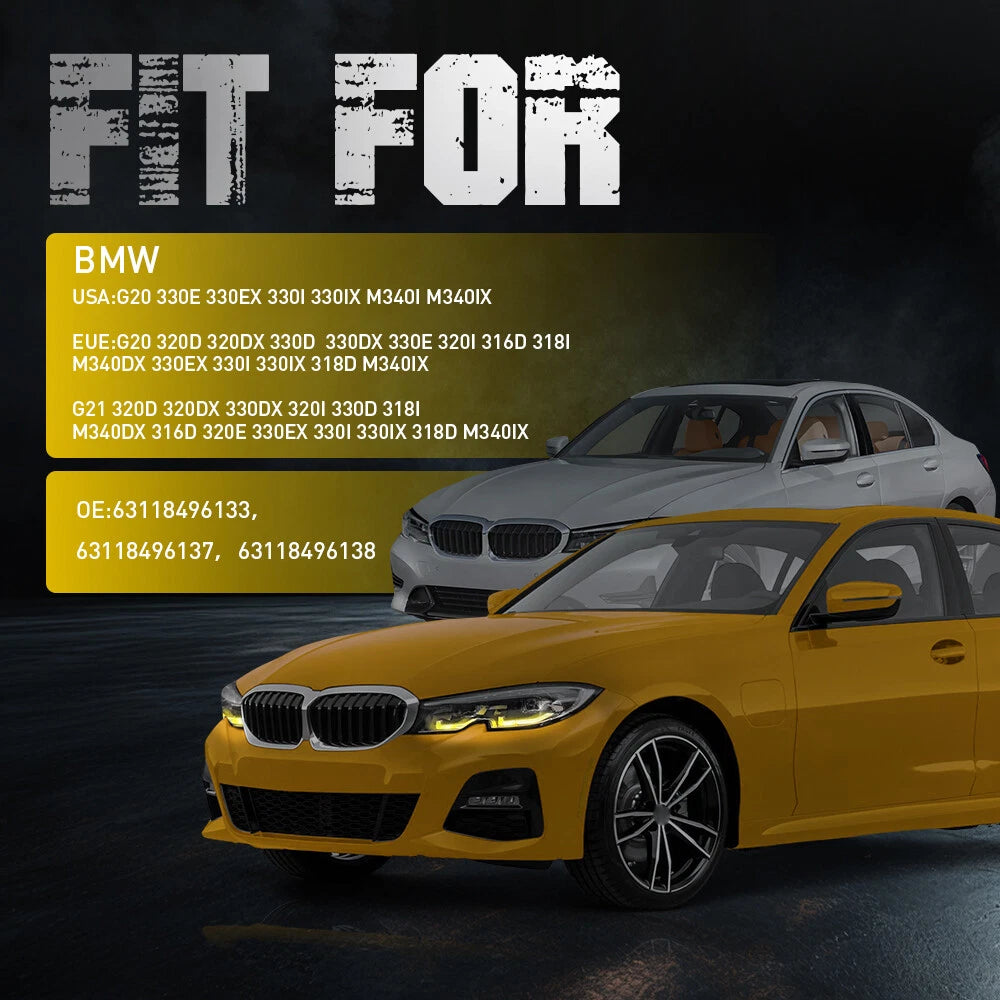 Yellow Angel Eyes LED Boards for BMW G20 330e 330i M340i (2019–2021)