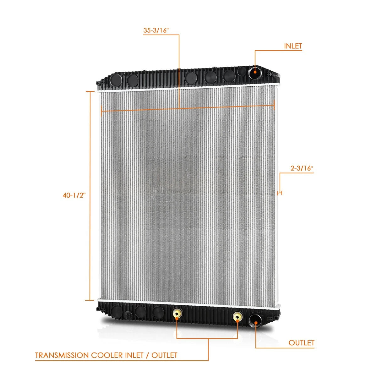 Full Aluminum 2-Row Cooling Radiator for Volvo VNL Series (2007–2014)