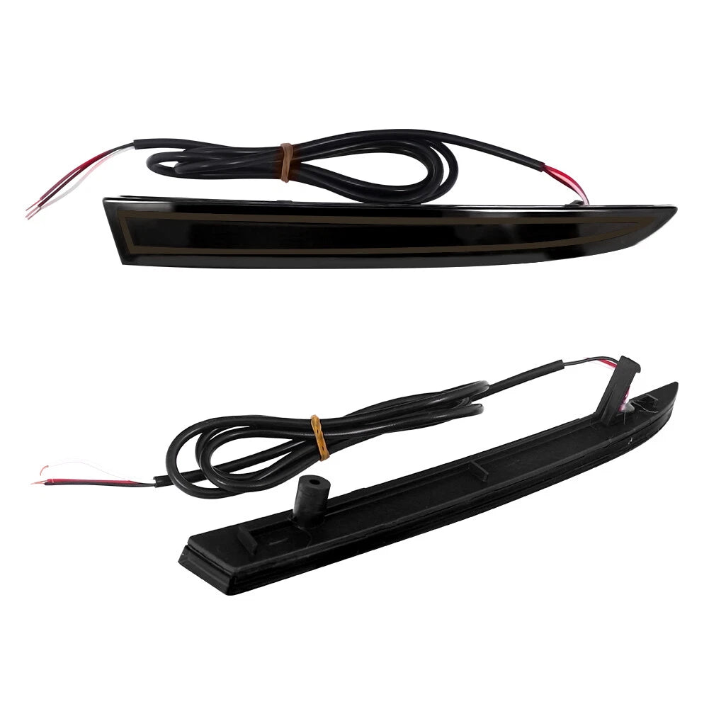 LED Smoked Rear Bumper Reflectors for Cadillac ATS (2013–2017) & XT5 (2017–2018)