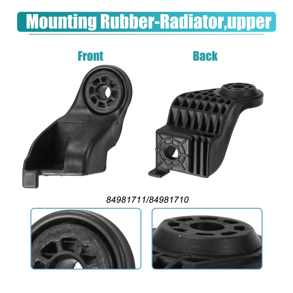 2X Upper Radiator Insulator Mount Bracket for GMC Terrain (2018–2021) No.84981711