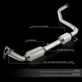 Steel Left Catalytic Converter for Toyota Tundra 4.6/5.7L (2007–2019)