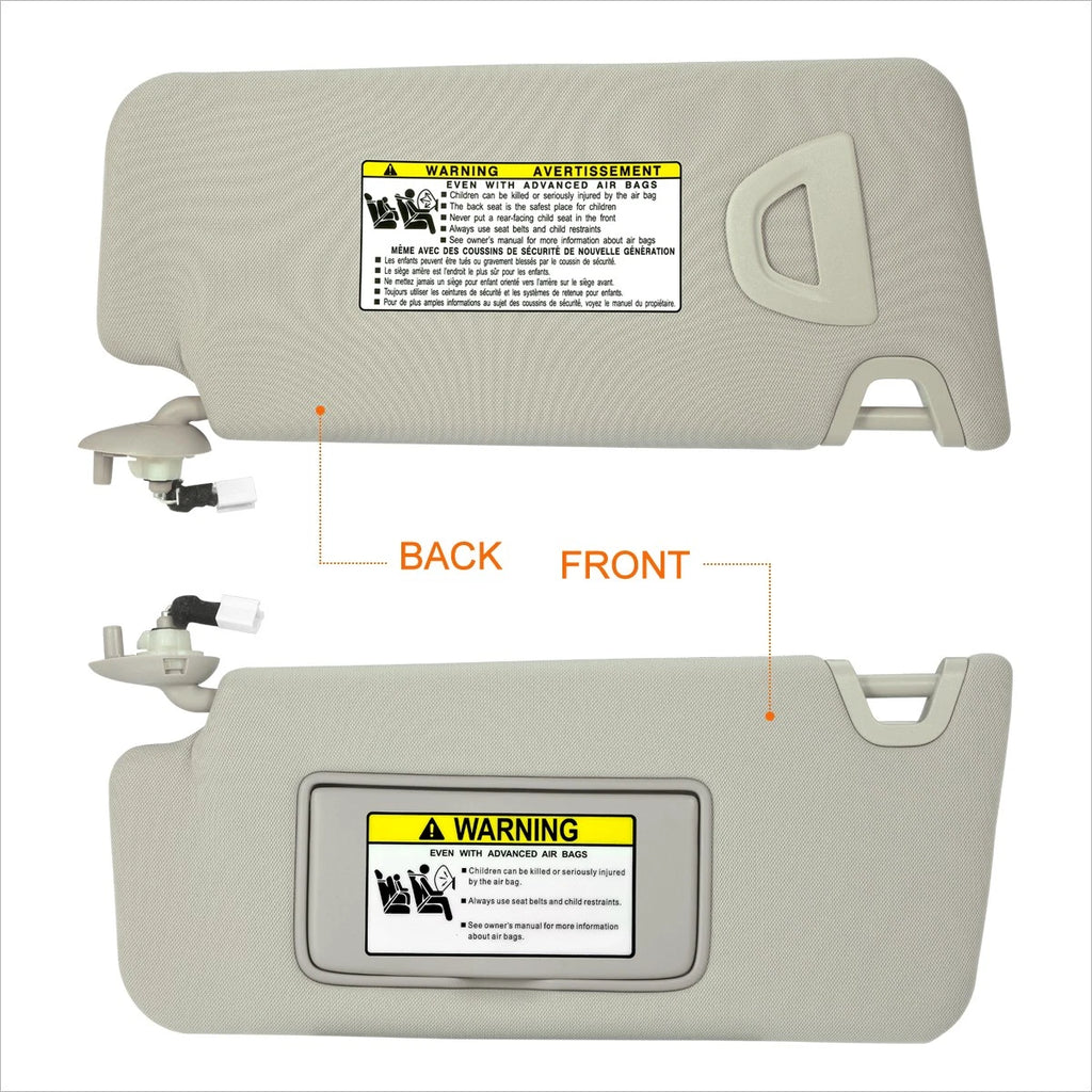 OE Style Sun Visor for Honda Accord (2008–2011) w/Vanity Light