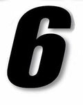 3 Pack Number Plate Decal for One Industries (7")