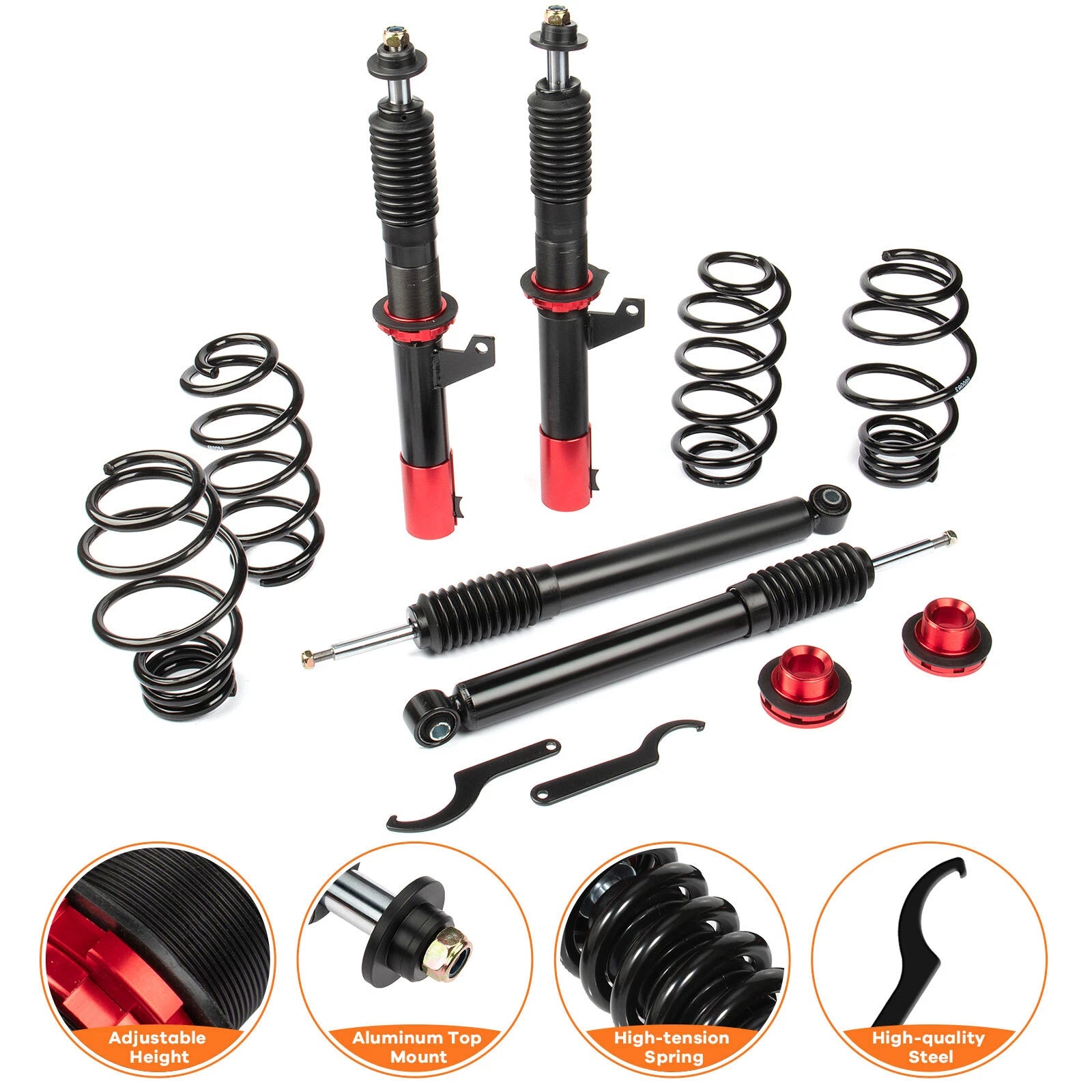 Coilovers for VW Jetta Golf GTI R MK6 (2006–2014) Adj Height Shock Kits