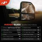 Heated Passenger Upper Power Mirror Glass for Ford F-150 (2007–2014)