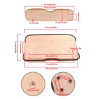 Set of 2 Beige Front Seat Cushions for E-Z-GO RXV (2008–2023)